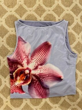 the Celeste Top in Orchid Iris by Runaway The Label